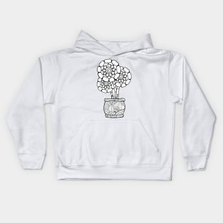 Zentangle pot Kids Hoodie